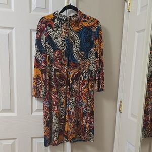 MSK Multicolor Paisley Dress